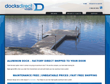 Tablet Screenshot of docksdirect.com